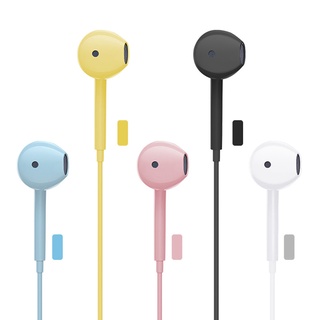 In-Ear หูฟังอินเอียร์ แบบมีสาย กีฬาหูฟังแบบมีสาย Super Bass 3.5 มม. สำหรับเล่นกีฬา ควบคุมสายสนทนา ไมโครโฟนชัด สำหรับ