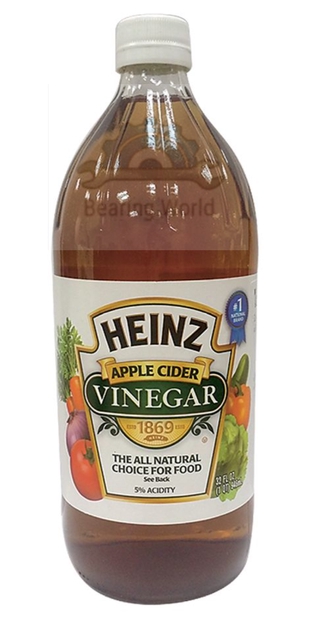 HEINZ ไฮนซ์ น้ำส้มสายชูหมักจากแอปเปิ้ล ขนาด 946 ml น้ำส้มสายชู น้ำส้มสายชูหมัก Apple Cider Vinegar