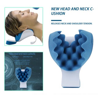 【บลูไดมอนด์】New Head and Neck Cushions Neck massage pillow Head and Neck Cushions Shoulder Massage Pillow Neck Pillow Re