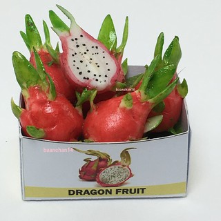 ของจิ๋ว แก้วมังกรกล่องจิ๋ว ราคากล่องละ 250 บาท ของเล่น ของสะสม ผลไม้จิ๋ว Dragon Fruit miniature tinytoy ของเล่นชิ้นเล็ก