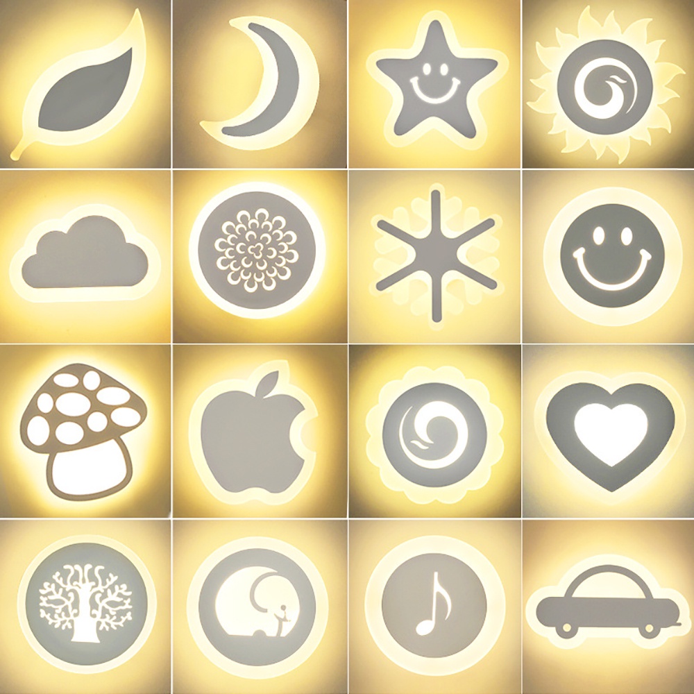 Nordic Cartoons LED Wall Lamps Children's Room Modern Wall Lights