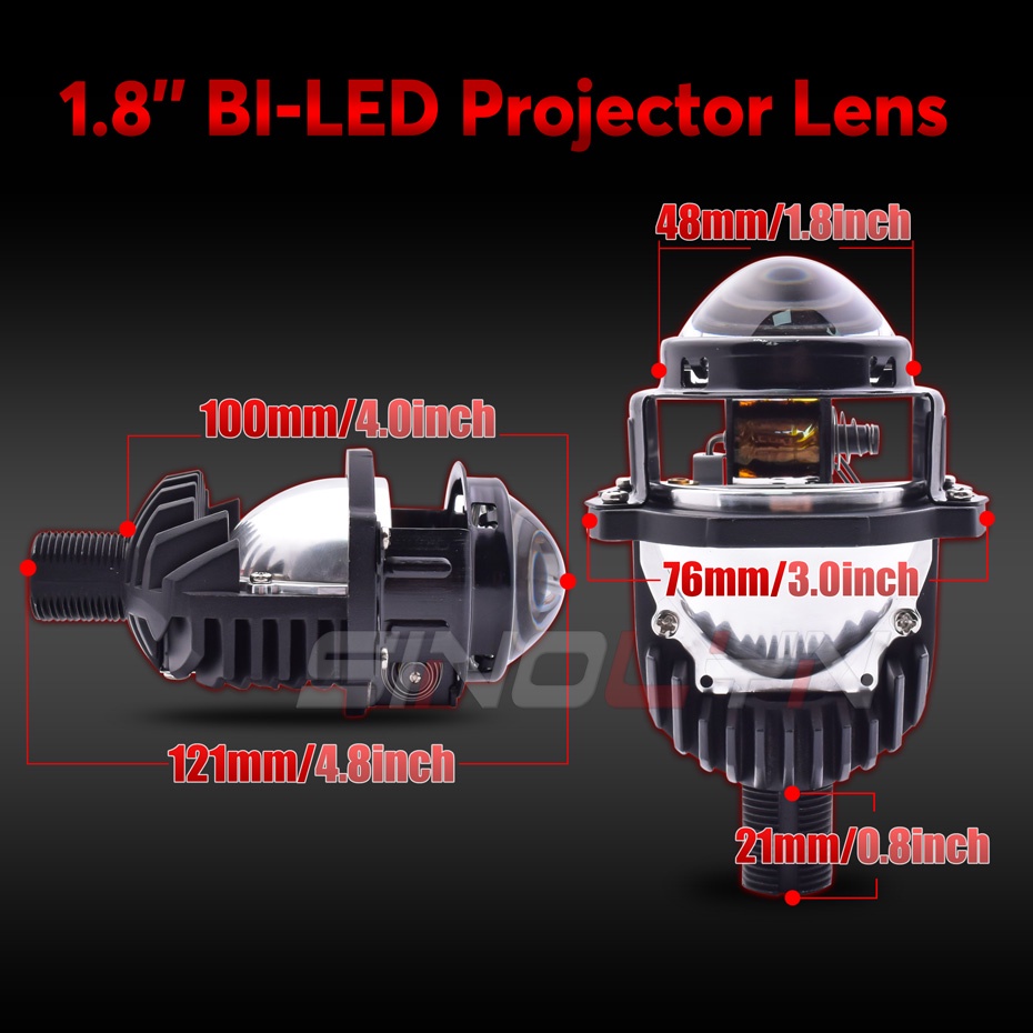 Projector Bi-LED โปรเจคเตอร์ ขนาด 1.8 2.0 นิ้ว RHD 12v 6000K กับ ไฟวง ...