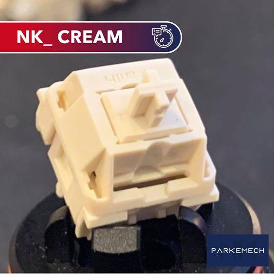 ภาพหน้าปกสินค้าNovelKeys Kailh Cream (NK Cream) x1 สวิทช์ Linear สุดลื่น (มีแยกขาย STEM) จากร้าน parkemech บน Shopee