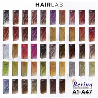 Berina เบอริน่า สีย้อมผม ยาย้อมผม ปิดผมขาว ปิดผมหงอก (แจ้งสูตร ทางแชทได้ค่ะ A1-A47) มีทุกสีจ้าา