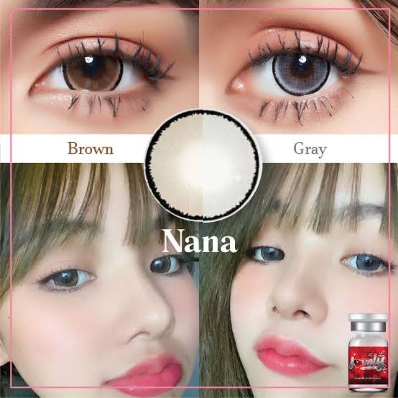 คอนแทคเลนส์-บิ๊กอาย-รุ่น-money-nana-มีสีเทา-ตาล-gray-brown-ค่าสายตาปกติ-0-00