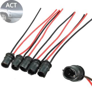 T10 Round Sockets T10 W5W Car Auto Light Bulb Lamp Holder Connector Black For motorcycle 10pcs Soft Rubber New