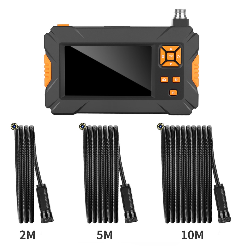 new-4-3-นิ้วหน้าจออุตสาหกรรม-10m-กล้องแอนโดสโคป-hd-1080p-กล้องงูกันน้ำ-endoscope-camera-8mm-กล้องงู-พร้อมแบตเตอรี่ในตัว