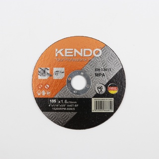 KENDO 63010243 แผ่นตัดเหล็ก 4" 100×1.6×16mm (ขายั้นต่ำ 50 ชิ้น)