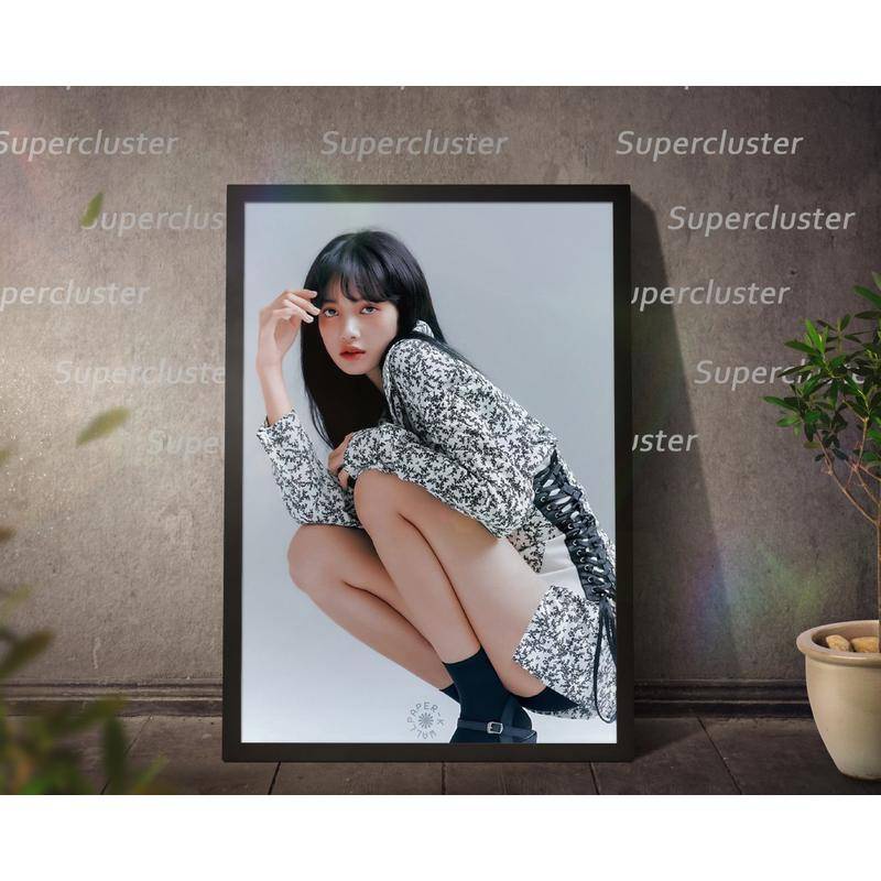 โปสเตอร์ผ้าใบ พิมพ์ลาย BlackPink Lisa main สไตล์เกาหลี สําหรับตกแต่ง ...