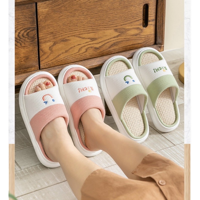 ภาพสินค้าRich รองเท้าแตะใส่ในบ้าน รองเท้าใส่ในออฟฟิศ ลายยิ้ม จากร้าน homeappliance818 บน Shopee ภาพที่ 4