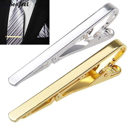ภาพหน้าปกสินค้าทองเงิน / ทองแดงเนคไทเนคไทเนคไท Tie Bar Clasp Clip อย่างเป็นทางการบางครั้ง Clamp Pin