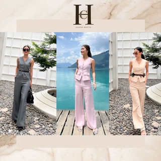 ภาพหน้าปกสินค้าCLASSY HABITS / Khloe set top + pants ที่เกี่ยวข้อง