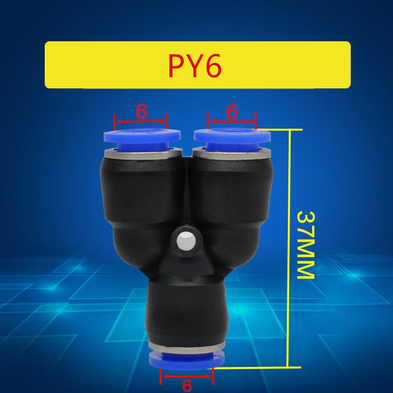 1 ชิ้น ข้อต่อ Y Type อุปกรณ์เสริมสําหรับ Air Pipe Joint Py 4 Py 6 Py8 ...