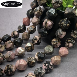 ภาพหน้าปกสินค้าBlack Stripe Rhodonite Beads ลูกปัด Rhodonite ริ้วสีดำ 6-12 มม. รูปทรงเรขาคณิตหินตัดธรรมชาติ ซึ่งคุณอาจชอบราคาและรีวิวของสินค้านี้