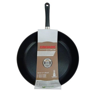 CIRCULON กระทะทรงตื้น Non Stick รุ่น 10967-T ขนาด 30 ซม. สีดำ กระทะ เครื่องครัว