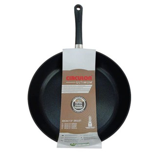 CIRCULON กระทะทรงตื้น Non Stick รุ่น 10967-T ขนาด 30 ซม. สีดำ กระทะ เครื่องครัว