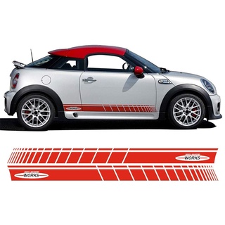 สติกเกอร์ ลายกราฟิก John Cooper สําหรับตกแต่งรถยนต์ Mini Cooper R56 F56 2 ชิ้น