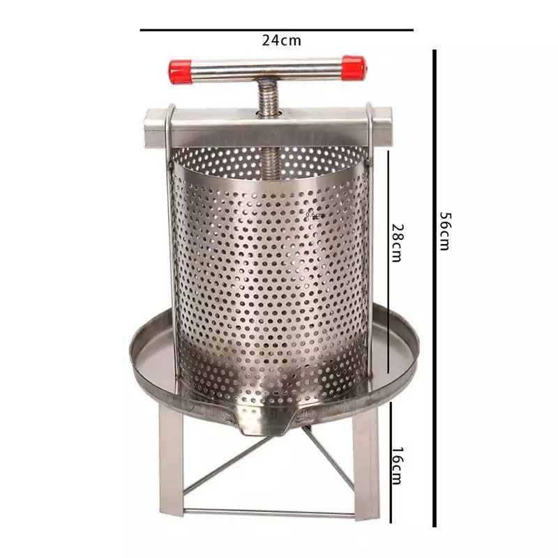 เครื่องบีบน้ำผึ้ง-honey-press-เครื่องคั้นสเตนเลสสตีลแบบใหม่