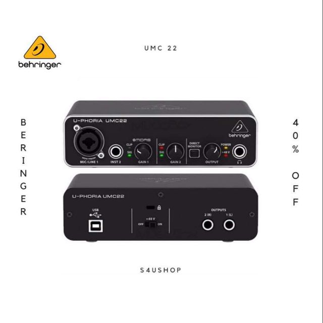 Behringer umc22 ของแท้รับประกัน1ปี | Shopee Thailand