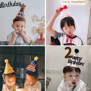 ภาพหน้าปกสินค้าหมวกวันเกิด หมวกปาร์ตี้ happpy birthday มี 19 สี ซึ่งคุณอาจชอบสินค้านี้