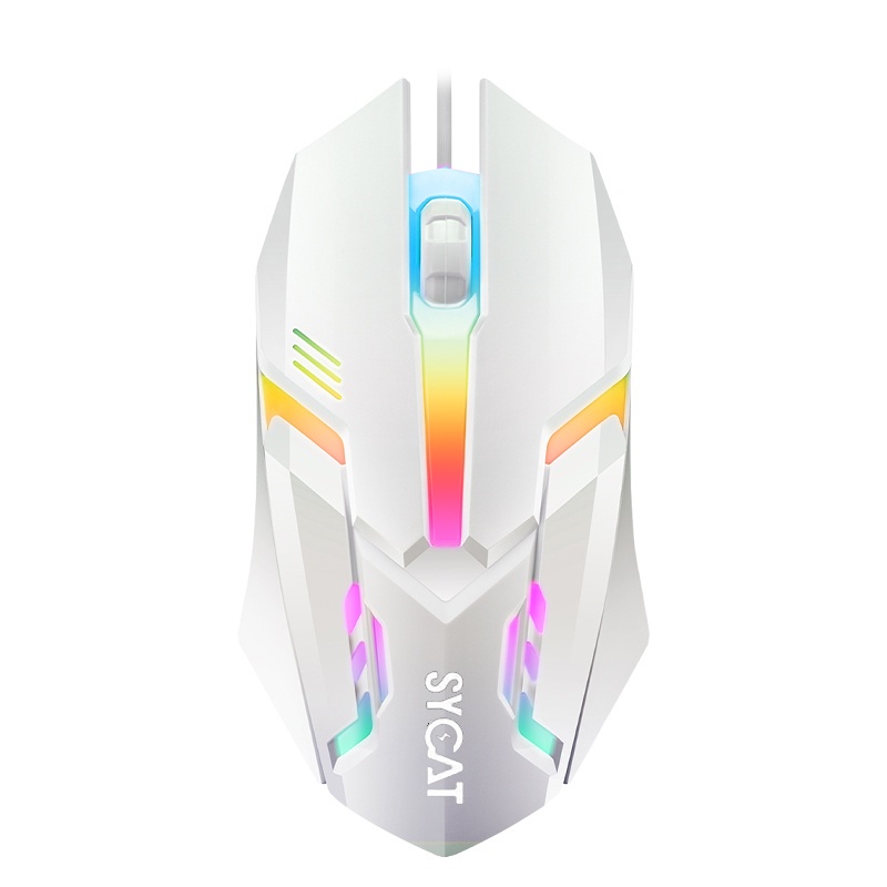 Sycat Y02 Blacklight เมาส์ USB LED เมาส์สําหรับเล่นเกมสําหรับแล็ปท็อป ...