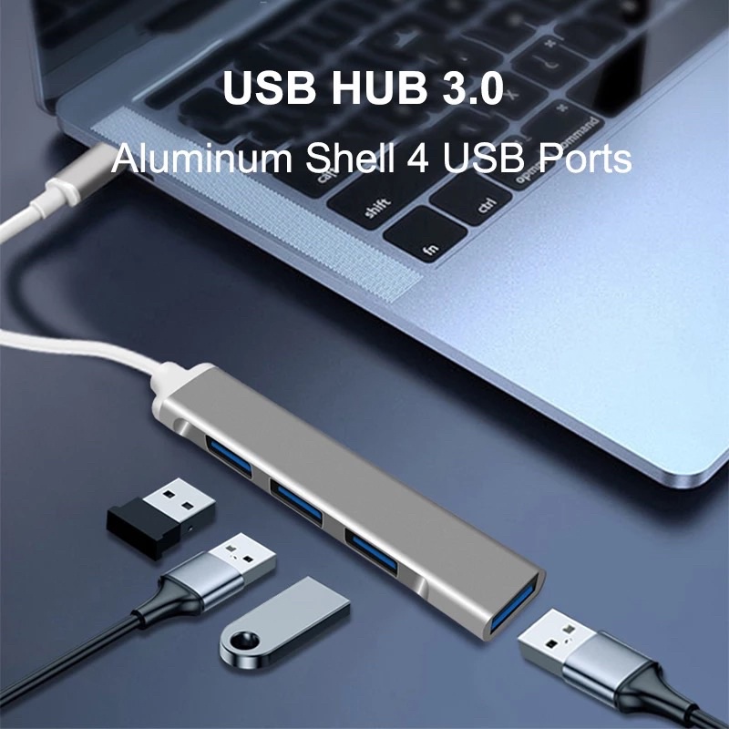 พร้อมส่ง-ตัวแปลง-hub-usb-c-to-usb-3-0-4-port-หัวแปลง-สายแปลง-adapter-type-c-to-usb-cable-for-macbook-ipad-แทปเล็ต