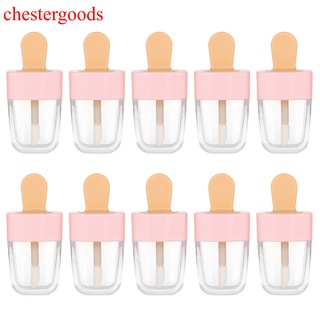 Chestergoods หลอดเปล่าสําหรับใส่ลิปสติกลิปกรีมลิปสติกเปล่า