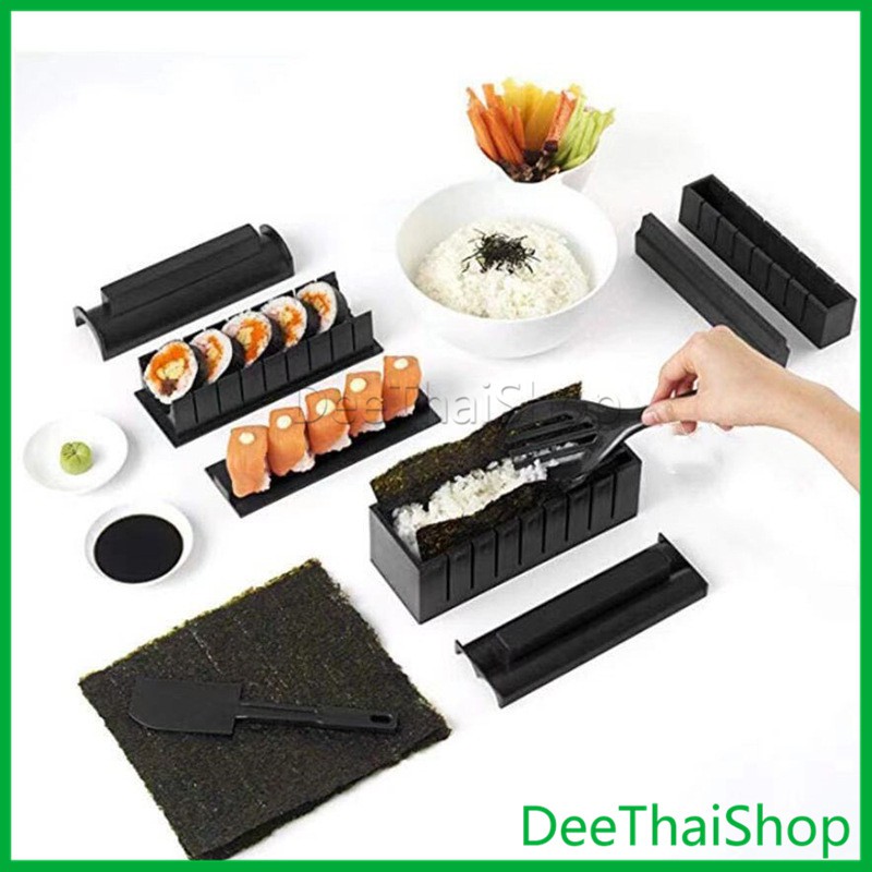 deethai-แม่พิมพ์-ทำซูชิ-แม่พิมพ์คุณภาพดี-ตัวช่วยของแม่บ้าน-แม่พิมพ์ทำซูชิ-sushi-mold-set