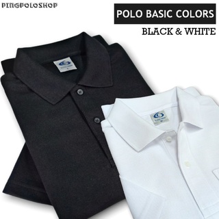 สินค้า POLO BASIC COLORS 🤍🖤 เสื้อโปโล สีขาว สีดำ ผู้ชาย สินค้าไทยถ่ายจากงานจริง พร้อมส่ง..🛒🛒🛒