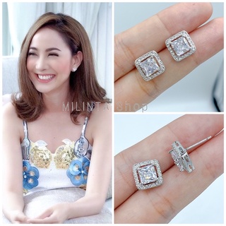 ต่างหูดารา แต้ว 👑รุ่นแต้ว ณัฐพร 1คู่ CN Jewelry earing ตุ้มหู ต่างหูแฟชั่น ต่างหูออกงาน ต่างหูเงิน