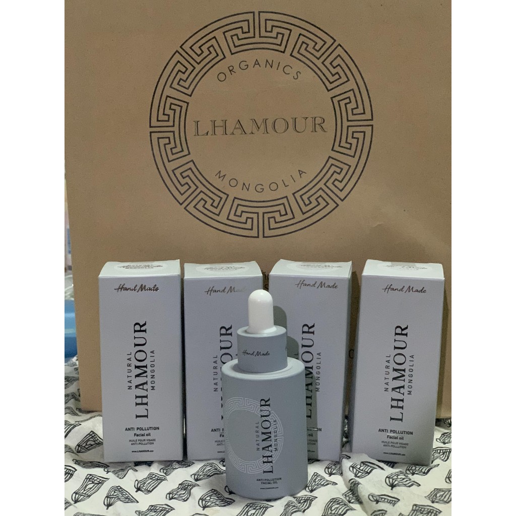 Anti Pollution Facial Oil Lhamour | Shopee Thailand