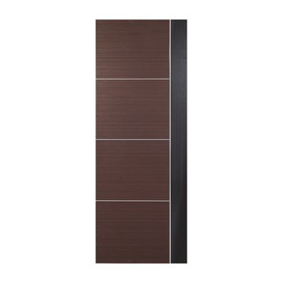 LAMINATE DOOR ECO-DOOR PL5 80x200CM OAK ประตูลามิเนต ECO-DOOR PL5 80x200 ซม. สีโอ๊ค ประตูบานเปิด ประตูและวงกบ ประตูและหน