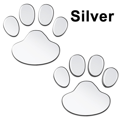 สติกเกอร์-ลายอุ้งเท้าสุนัข-หมี-3d-4-สี-สําหรับติดตกแต่งหน้าต่างรถยนต์