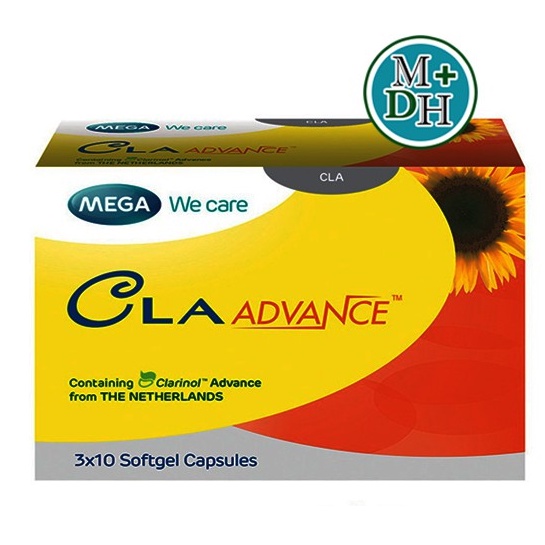 ภาพสินค้าMega We Care Cla Advance เมก้า วีแคร์ น้ำมันเมล็ดทานตะวัน เผาผลาญไขมัน ให้หุ่นเพรียวกระชับ ขนาด 30 เม็ด 12336 จากร้าน medicalhub115 บน Shopee ภาพที่ 1