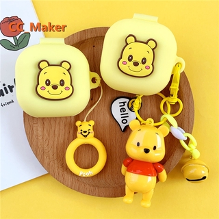 【In Stock】New Samsung Galaxy Buds Live Case Cartoon Pooh Bear Pendant Samsung Bluetooth Buds Live Headset Case Silicone Soft Shell Buds Live Cover