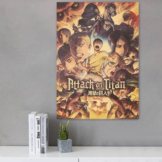 โปสเตอร์ตกแต่งบ้านลาย Attack On Titan