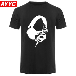 Cvuk【พร้อมส่ง】เสื้อยืดแขนสั้น ผ้าฝ้าย พิมพ์ลายตลก DJ-Music สําหรับผู้ชายสามารถปรับแต่งได้