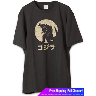 เสื้อยืดอินเทรนด์ผู้ชายอินเทรนด์ผู้หญิงก็อตซิล่าเสื้อยืดผู้ชายและผู้หญิง Vintage Godzilla Shirt Godzilla Mens Womens T