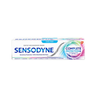 โปรโมชั่น : เลือกสูตรได้ SENSODYNE COMPLETE PROTECTION 100G เซ็นโซดายน์ คอมพลีท โพรเทคชั่น ช่วยลดอาการเสียวฟัน พร้อมดูแลช่องปากแบบ All-in-one 100 กรัม