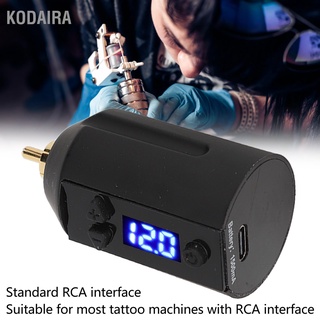 KODAIRA⚫💠 พาวเวอร์ซัพพลายสัก 3‐12V ชาร์จ Usb ไร้สาย 1500mAh Rca อินเตอร์เฟส ปากกาแบตเตอรี่ Tattoo power supply