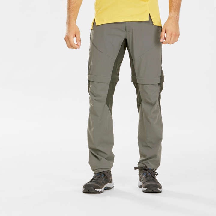 กางเกงขายาวผู้ชายแบบถอดขาได้สำหรับใส่เดินบนภูเขารุ่น-mh550