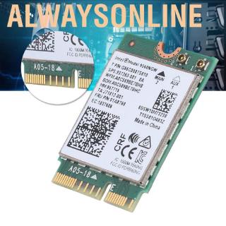 สินค้า Alwaysonline Intel 9560ac Ngw การ์ด Wifi ไร้สาย 2.4 G / 5G เชื่อมต่อเครือข่ายบลูทูธ 5.0