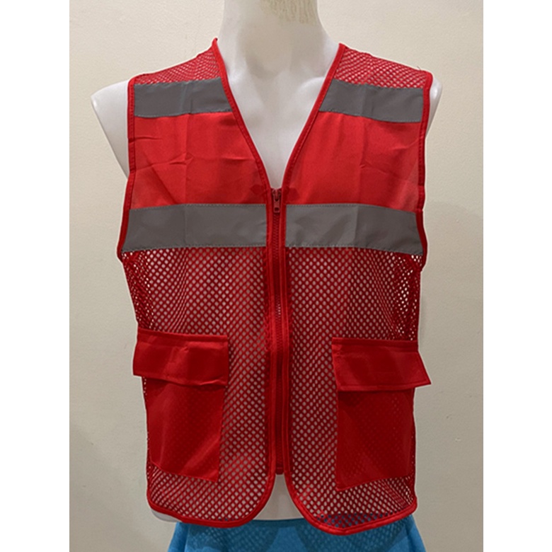 ภาพสินค้าReflective Vest เสื้อกั๊กสะท้อนแสง รุ่นตาข่ายใหญ่ จากร้าน jintalasu บน Shopee ภาพที่ 4