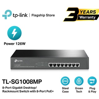 ภาพหน้าปกสินค้าSWITCH HUB (สวิตซ์ฮับ) TP-LINK (TL-SG1008MP) 8 Port PoE Gigabit รับประกัน LT ที่เกี่ยวข้อง