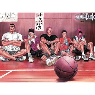 โปสเตอร์ หนัง การ์ตูน อาบมัน สแลมดังก์ Slam Dunk スラムダンク (1993) POSTER 14.4"x21" นิ้ว Japan Sports Anime Hanamichi Sakura