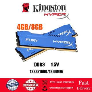 [COD]!! HyperX FURY 4GB / 8GB DDR3 PC3-12800U PC3-12800 1600MHz / PC3-10600 1333MHZ / PC3-8500 1066MHZ หน่วยความจำเดสก์ท็อป RAM