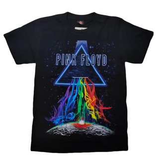 เสื้อยืดสีดำอินเทรนด์เสื้อวง Pink Floyd rock Tshirt เสื้อวงร็อค Pink FloydS M L   XL  XXL