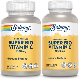 สินค้า ล็อตใหม่ 2025 พร้อมส่ง Solaray Super Bio Vitamin C 1,000 mg