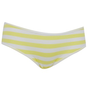 Annebra กางเกงใน ทรงบิกีนี่ ผ้าลูกไม้ Bikini Panty รุ่น AU3-748 ผ้าคอตตอน สวมใส่สบาย สีเหลือง, สีชมพู