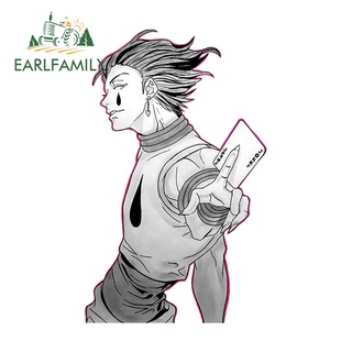 Earlfamily สติกเกอร์ไวนิล ลาย Hisoka Morow กันน้ํา สําหรับติดตกแต่งรถยนต์ 13 ซม. x 8.1 ซม.